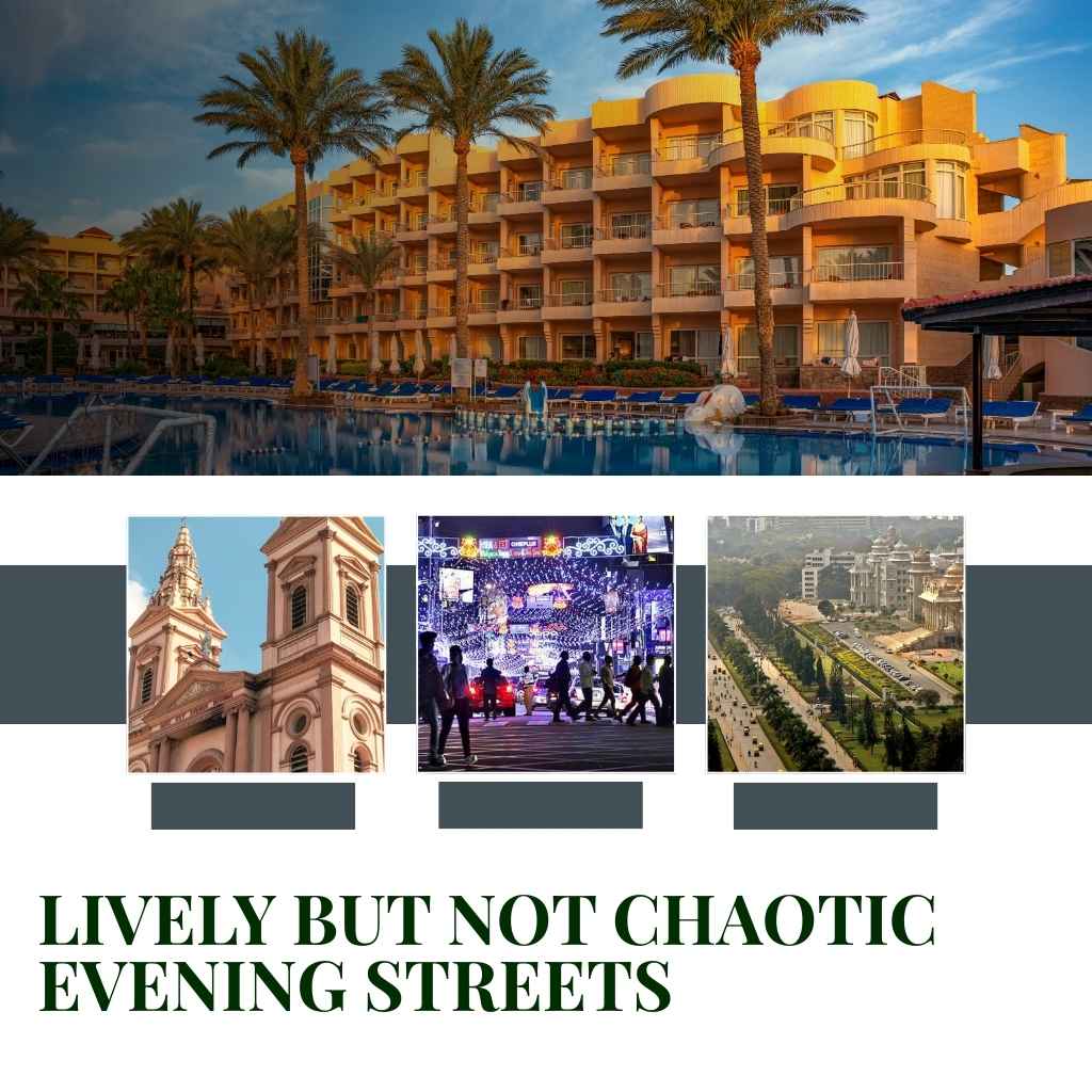 Lively but Not Chaotic Evening Streets