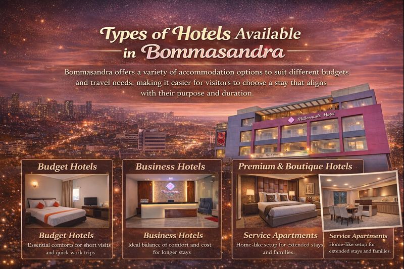 Types of Hotels Available in Bommasandra