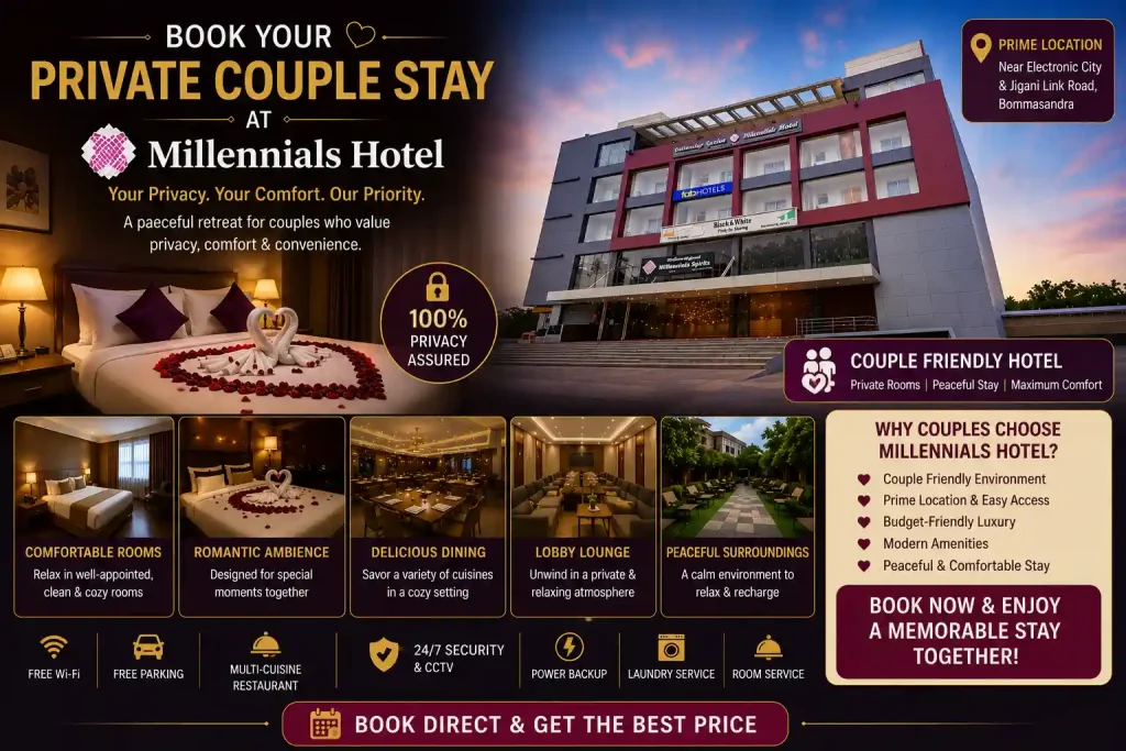 Book Your Private Couple Stay at Millennials Hotel