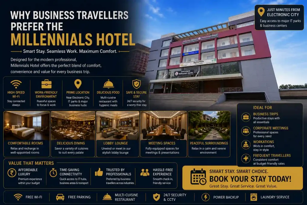 Why Business Travellers Prefer the Millennials Hotel