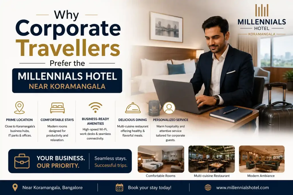 Why Corporate Travellers Prefer the Millennials Hotel Near Koramangala